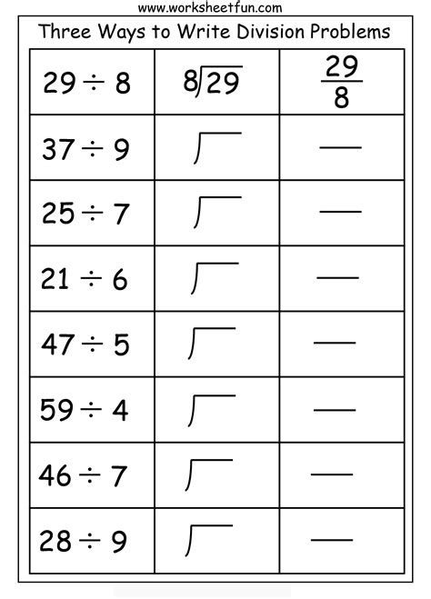 Three Ways to do Division Practice | MySchoolsMath.com