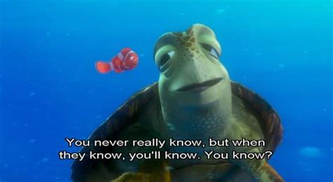 haha ya i know | Nemo quotes, Finding nemo quotes, Turtle quotes