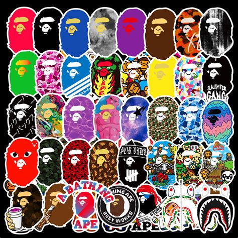 mixed bape stickers pack,Luggage laptop Sticker wholesale stickers