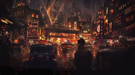 Bioshock [1920x1080] City Lights Wallpaper, Lit Wallpaper, Original ...