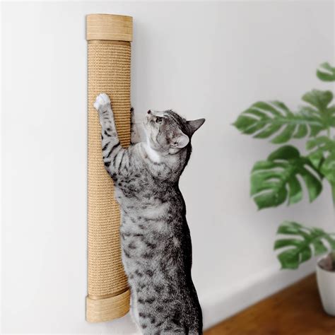 Buy 7 Ruby Road Wall ed Cat Scratching Post - Wall Wooden Sisal Cat ...