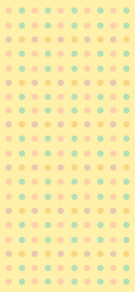 Dot Pattern Pastel Wallpapers - Polka Dot Yellow Wallpaper iPhone