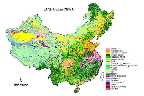 Map Of Land Use And Agro Ecological Zones Of China Source Iiasa 1992 ...