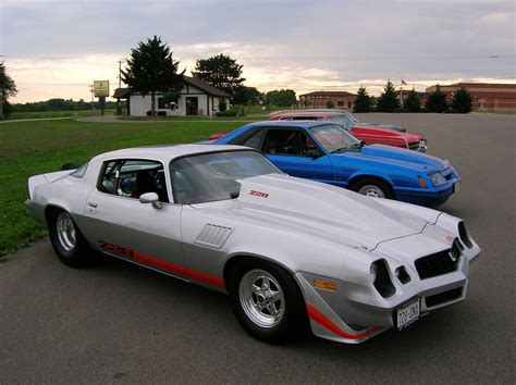 Gorgeous silver 2nd generation Camaro with a sweet cowl induction hood ...