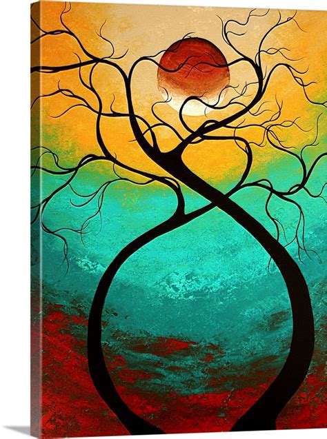 Twisting Love - Abstract Contemporary Art Wall Art, Canvas Prints ...