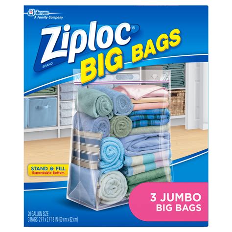 Ziploc Big Bags, Jumbo, 3 ct - Walmart.com - Walmart.com