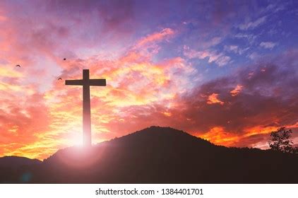 Jesus Cross Sunset Photos and Images