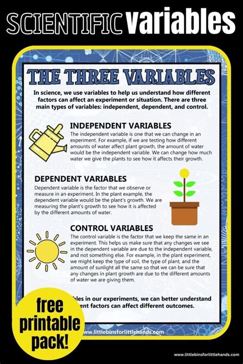 What Are Variables In Science - Little Bins for Little Hands