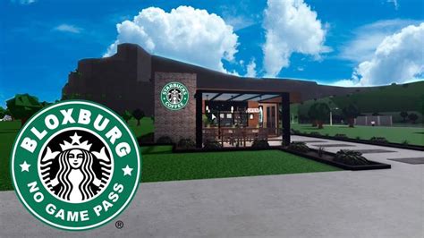 No Gamepass Starbucks Cafe: Roblox Bloxburg Speedbuild + Tour ...