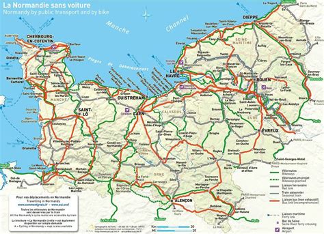 Normandy map tourist map of normandy – Artofit