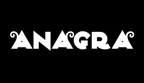 Anagram free font