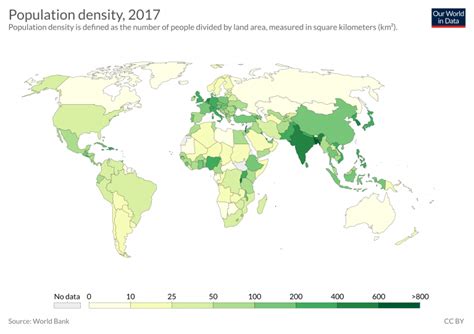 Global Population Density Map - South Carolina Map