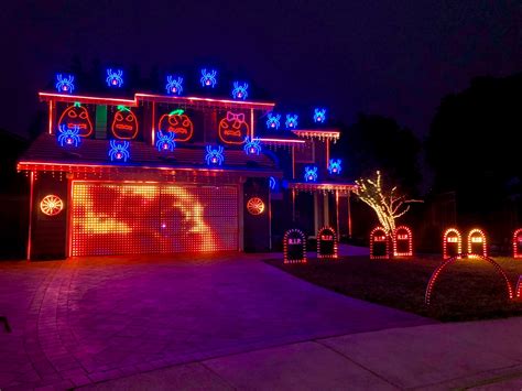 Tracy Home Hosts Epic Halloween Light Show Set to Metallica