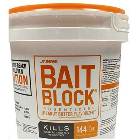 JT Eaton Peanut Butter-Flavored Bait Blocks For Mice and Rats 144 pk ...