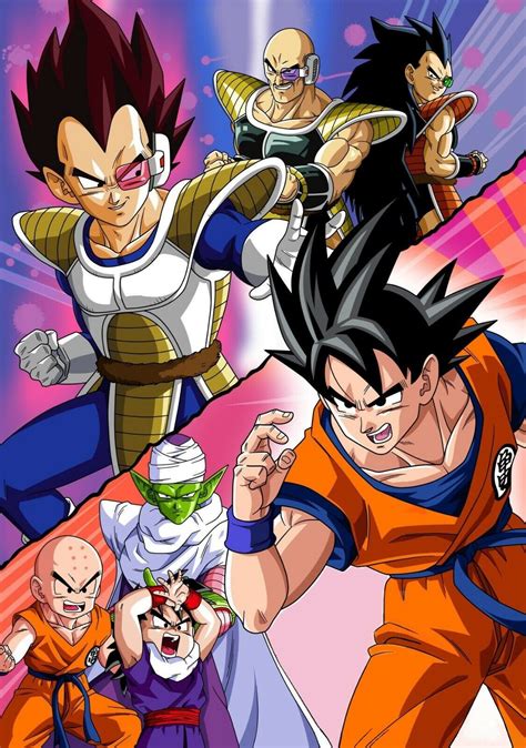 Dragon Ball Z Poster | Saiyan Saga | Goku Vegeta Nappa Raditz | NEW ...