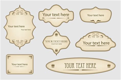 Free Printable Vintage Label Templates