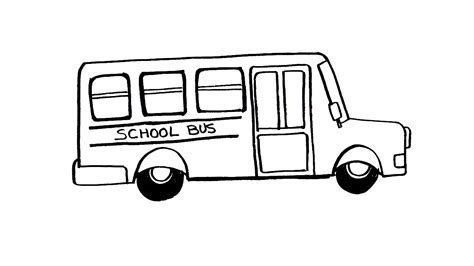 How To Draw a School Bus Easy Step by Step tutorial - YouTube