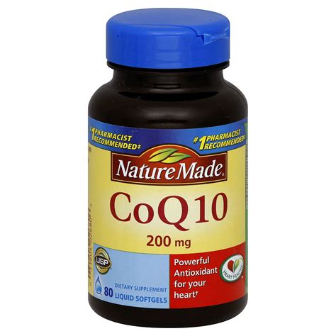 Nature Made CoQ10 200 Mg, Value Size, 80 Softgels