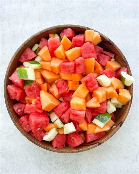 Melon Salad with Honey Lime Dressing - Good Food Baddie