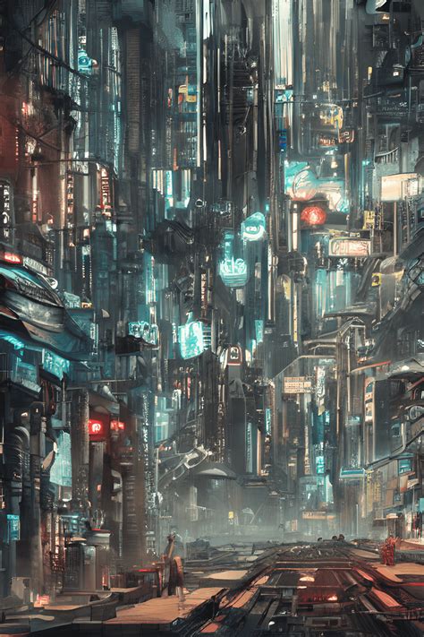 Dystopian City Cyberpunk Future · Creative Fabrica