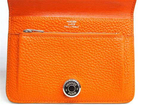 Bemydreambags: Hermes orange dogon small wallet