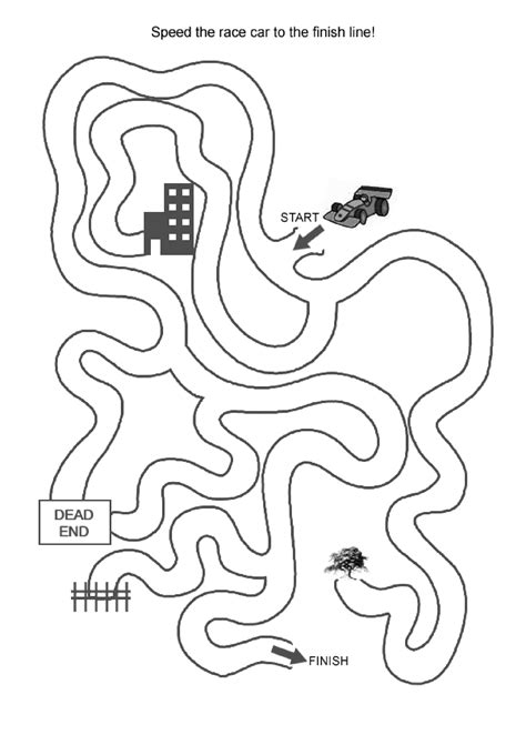 Activity Sheets For Kids Mazes