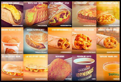 Taco Bell Breakfast Menu Review: Fast Food Breakfast Taco Bell