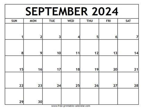 Printable September 2024 Calendar Pdf Download - Britt Colleen