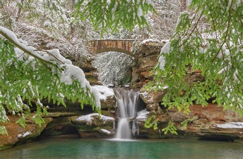 Old Man's Cave in Winter, Hocking Hills State Park in Ohio Photograph ...