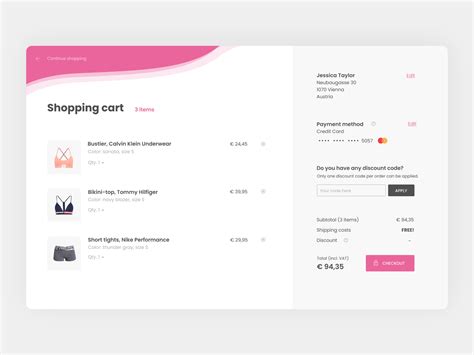 Cart page design (web) by Bianca Constantin on Dribbble