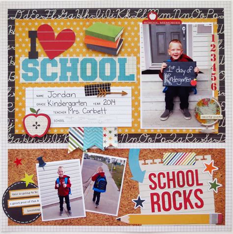 scrapbook ideas for kindergarten | Library Mcelwee