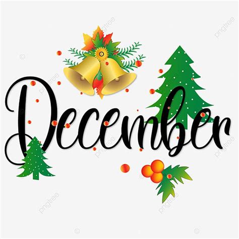 Hello December Clipart Transparent PNG