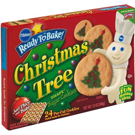 Pillsbury Ready To Bake! Cookies, Sugar, Christmas Tree Shape ...