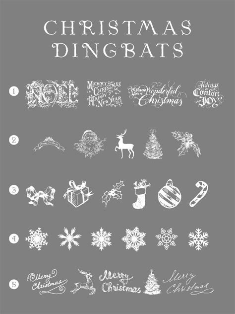 free Christmas dingbats fonts xmas dingbat holiday | Dingbat fonts ...