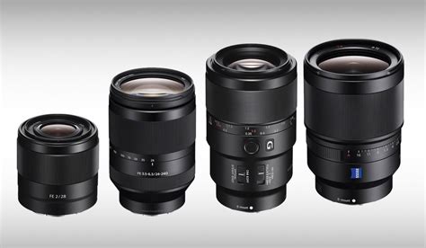 Sony Product Announcement: 4 Full-Frame E-Mount Lenses for A-Series Cameras