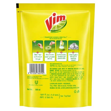 VIM LIQUID POUCH-500ML - RBGP SUPERMART LLP