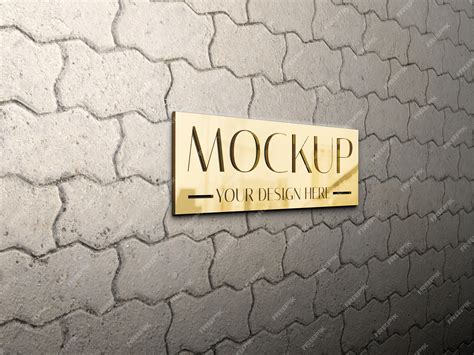 Premium PSD | Metal logo mockup design