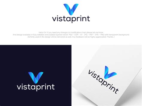 Vistaprint Logo Design Concept by MD. SAHIN MOLLA on Dribbble