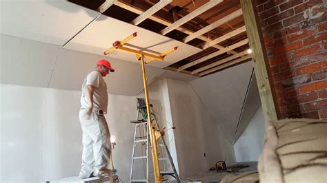 How To Hang Sheetrock In The Ceiling By Yourself | Americanwarmoms.org