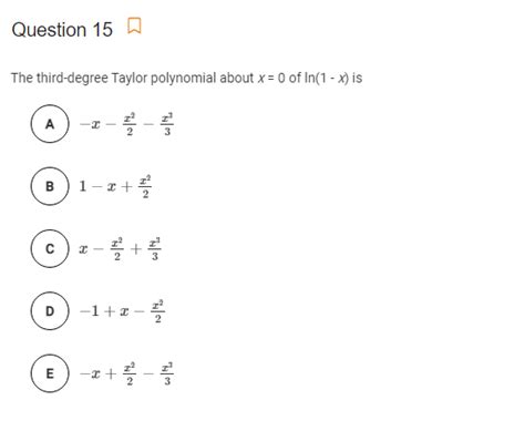 Answered: Question 15A The third-degree Taylor… | bartleby