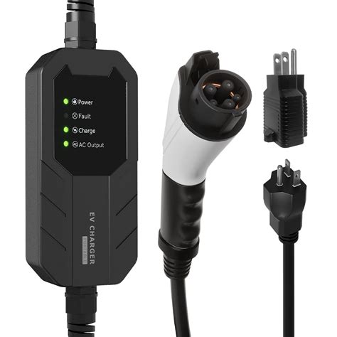 Buy MEGEAR Sky Ⅱ Level 1- 2 EV Charger, 100-240V 16A 25FT Portable EVSE ...