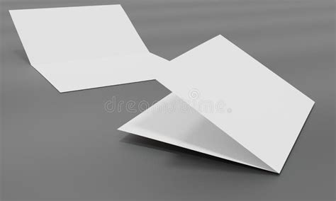 Blank White Sheet for Mockup and Presentation Design. 3d Illustration ...