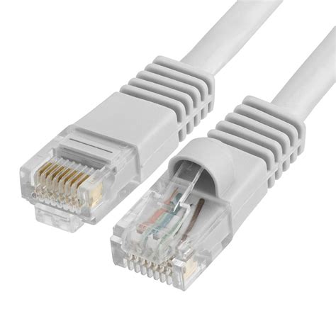 Gray CAT 5E RJ45 CCA Ethernet LAN network cable cord - 50 ft