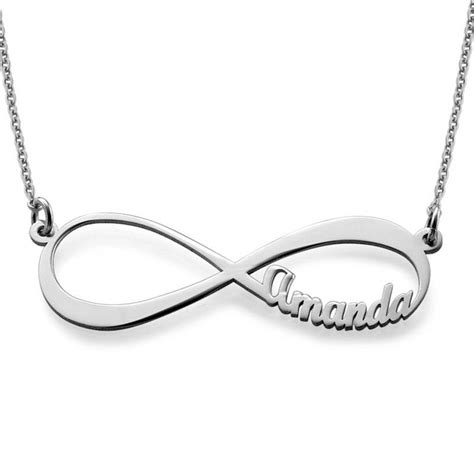 Infinity Name Necklace in Sterling Silver - MyNameNecklace