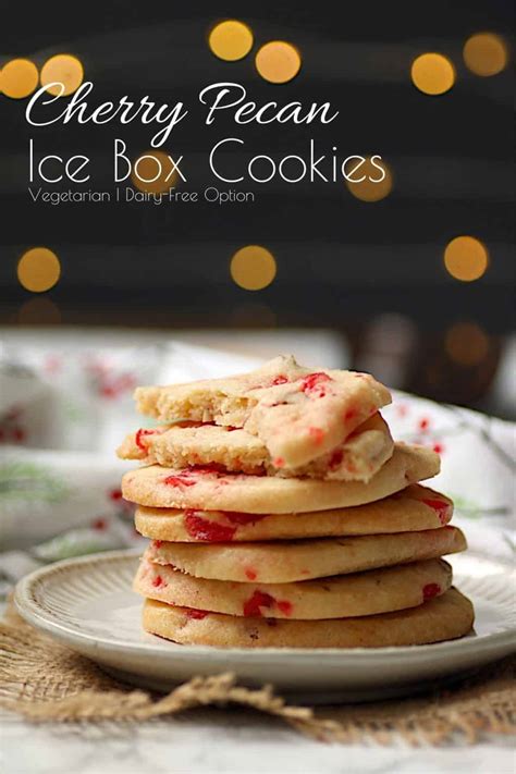 Cherry Pecan Icebox Cookies - Domestic Dreamboat