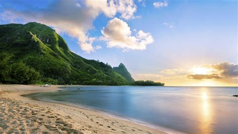 Wallpaper Maui, Hawaii, beach, ocean, coast, mountain, sky, 5k, Travel ...