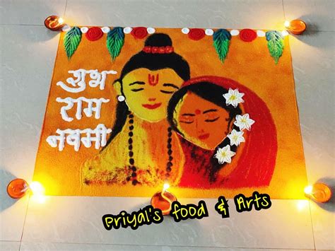 Easy Rangoli Designs for Ram Navami and Diwali