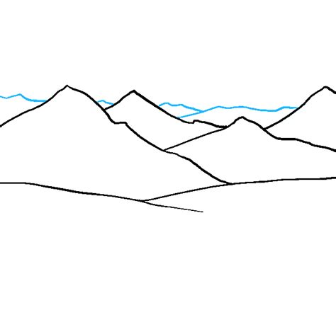 How To Draw A Mountain Landscape For Beginners : This is an easy step ...