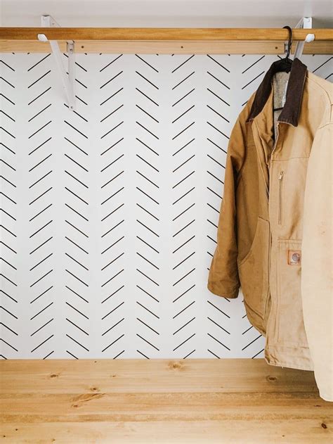 Herringbone Stencil Geometric Wall Stencil DIY Projects | Etsy ...