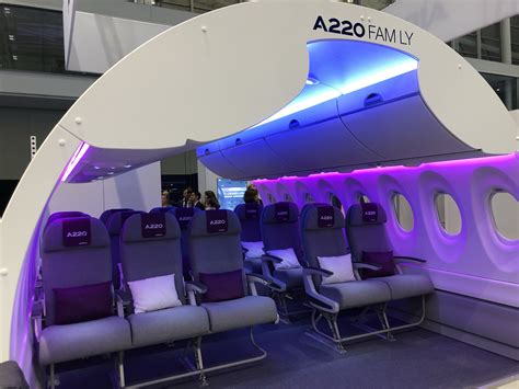 APEX EXPO: Examining the Airbus A220 supplied interior. - Economy Class ...